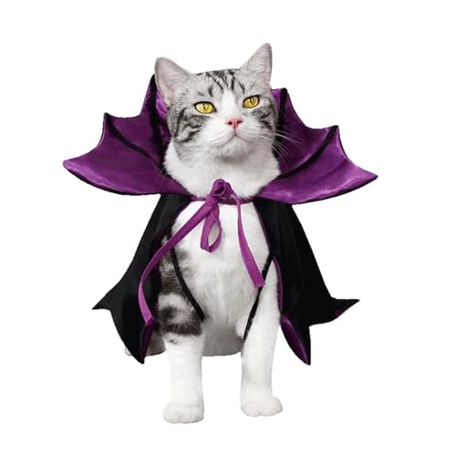 4-Piece Halloween Pet Cosplay Vampire Cloak X5569