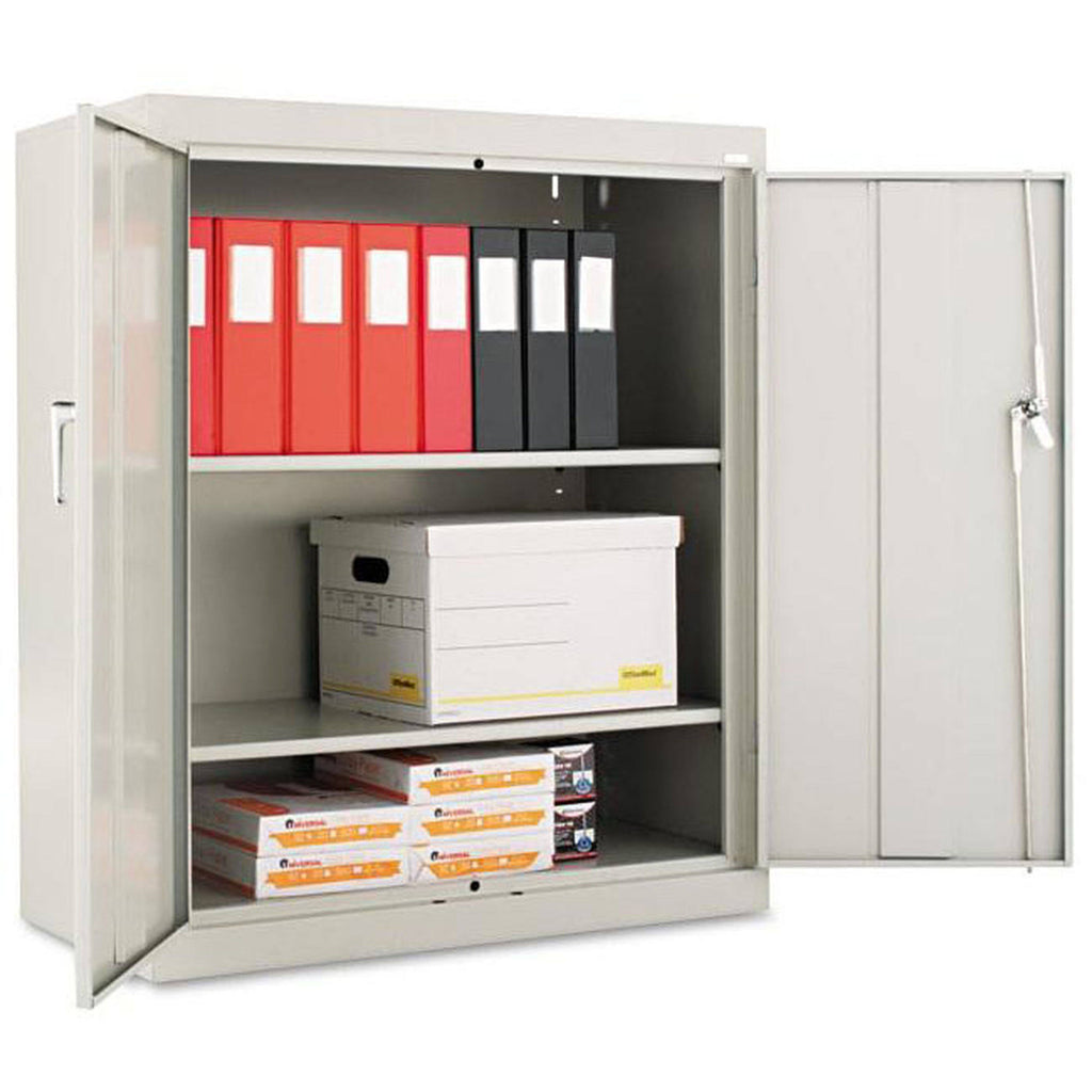 Light Gray 36W x 18d Storage Cabinet with Adjustable Shelves Q76016