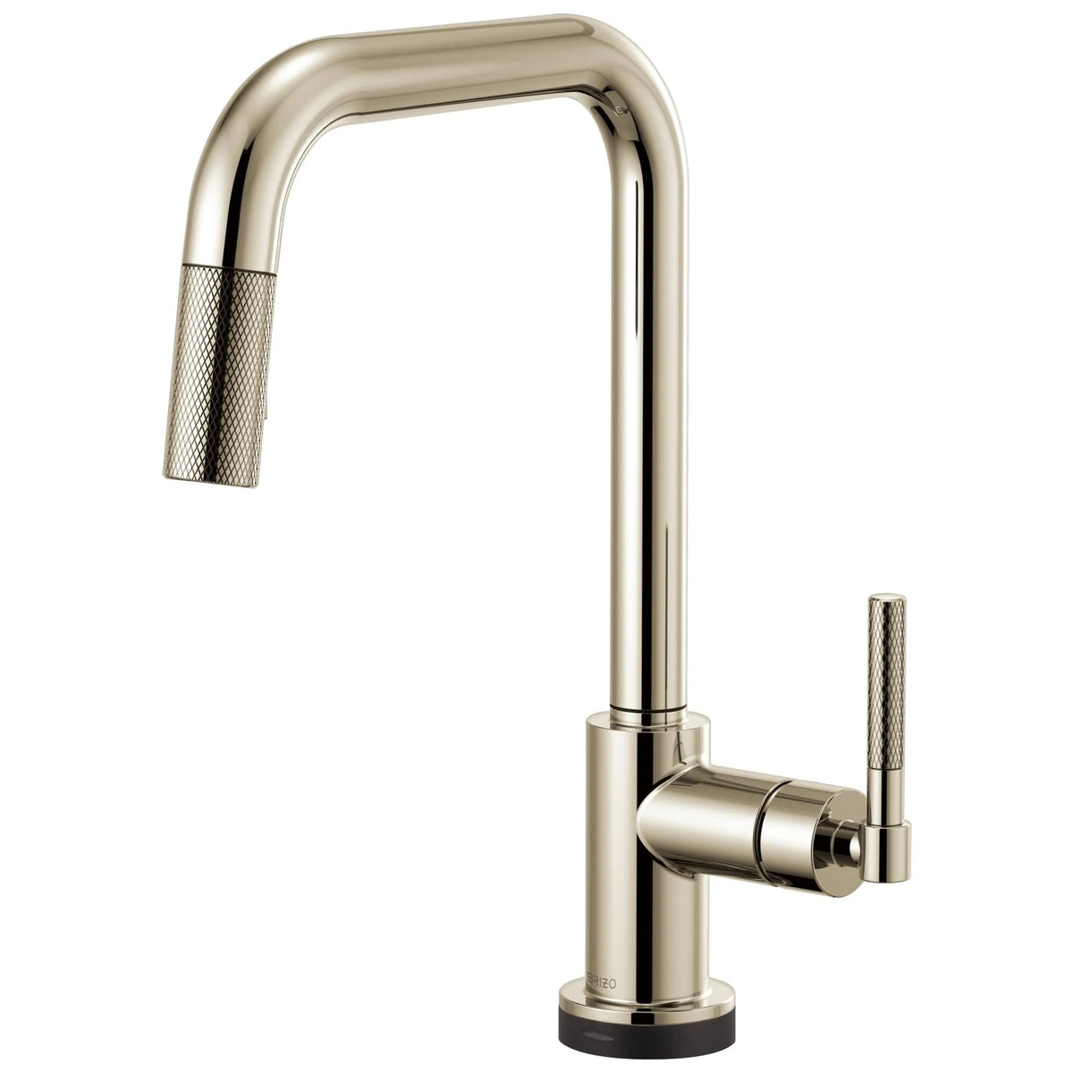 Polished Nickel Pull-Down Faucet with Square Spout J21784