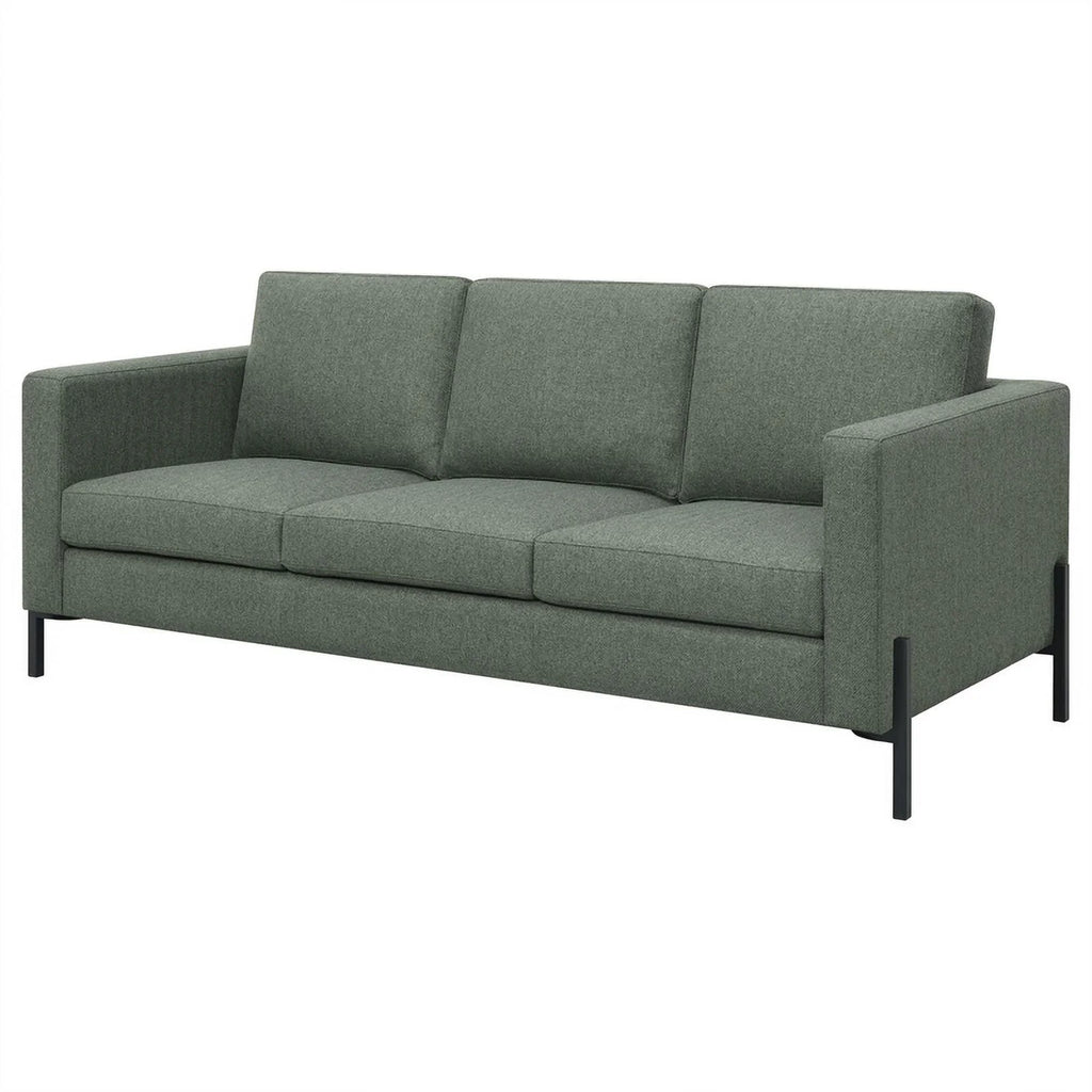 Sage Upholstered Fabric Sofa with Track Arms N666926