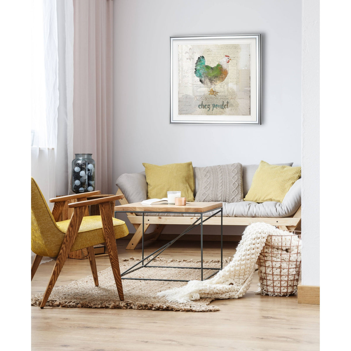 Framed Giclee Print 28 x 28 J3752