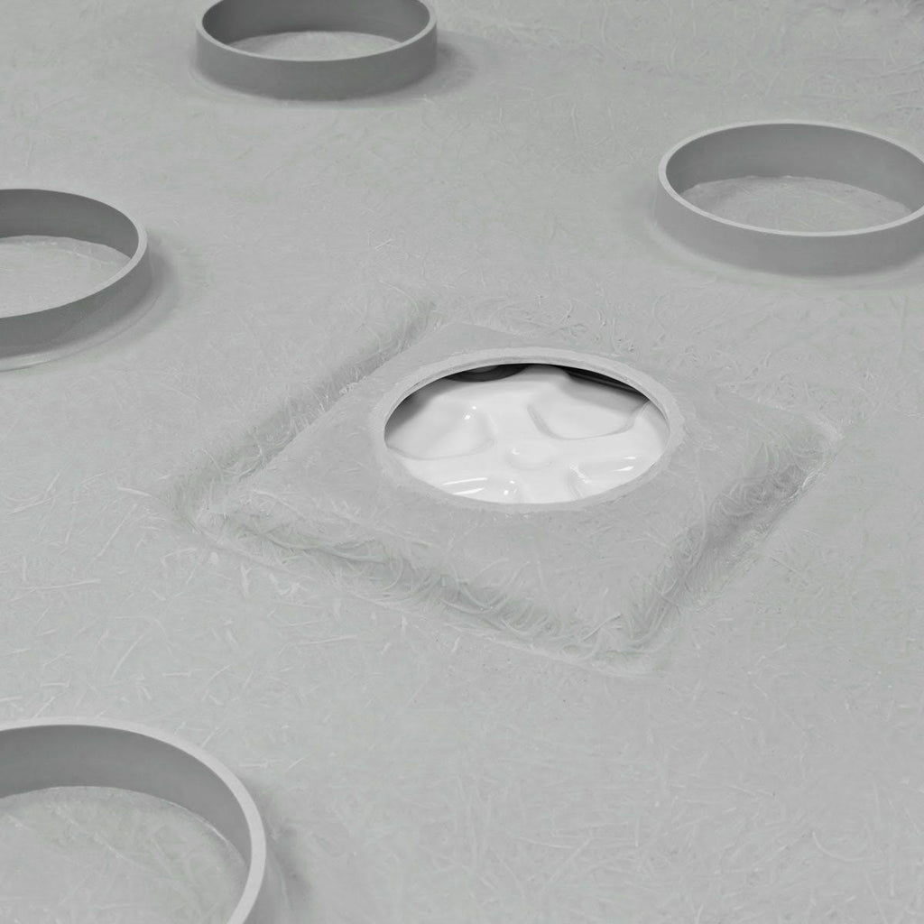 60x22X32x22 Shower Base Pan Left Double Threshold Wall Corner Right Drain I401542