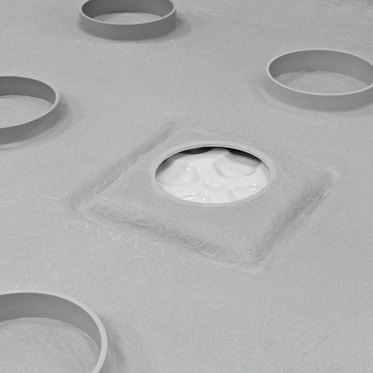 60x22X32x22 Shower Base Pan Left Double Threshold Wall Corner Right Drain I401542