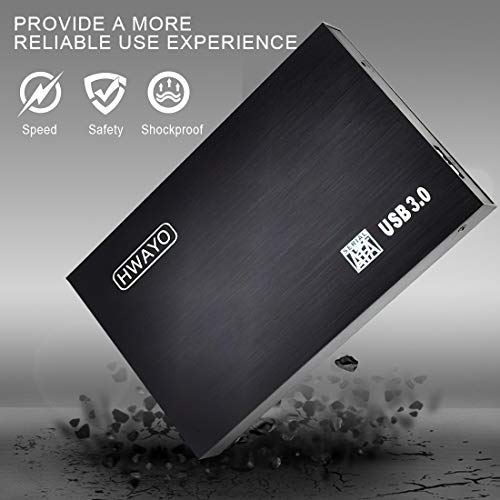1TB Ultra Slim Portable External Hard Drive USB3.0 Silver T435415