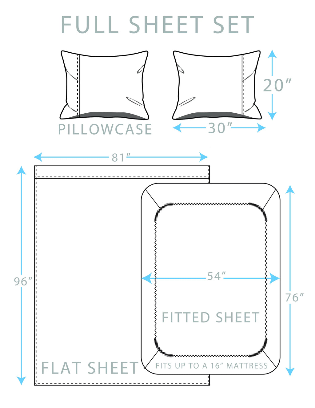 4-Piece Cotton Blend Jersey Knit Sheet Set F961