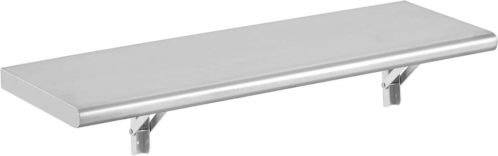 Folding Stainless Steel Serving Shelf, Wall Mount Shelving M101