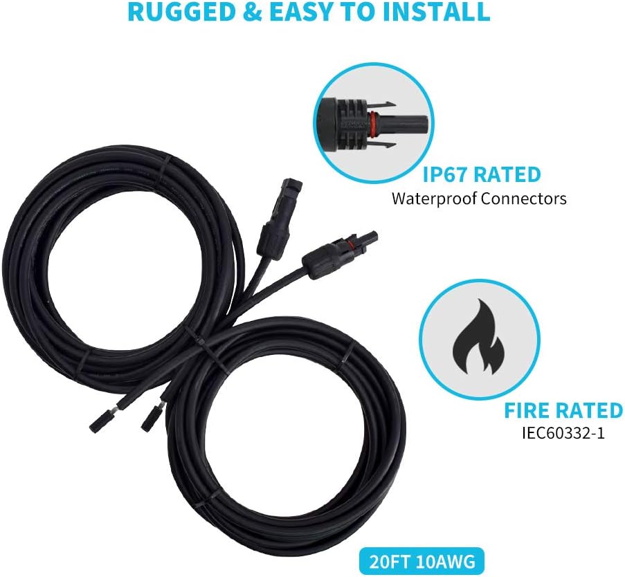 8Ft Tray Cable, 20Ft 10AWG Adaptor Kit, 4 Sets of Z Brackets C295