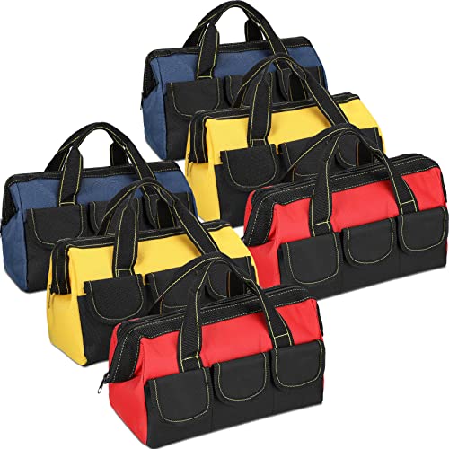 6 Pcs Heavy Duty Tool Bag with Hard Bottom S950