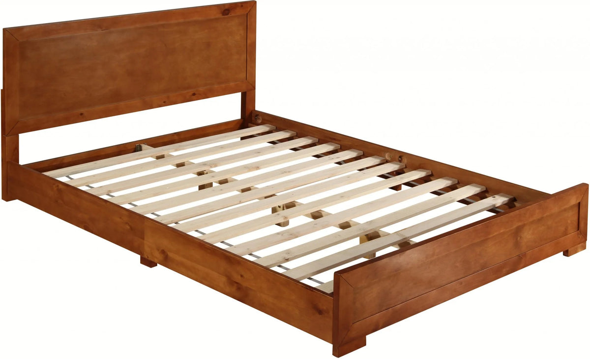 Cherry Wood Queen Size Platform Bed E870389