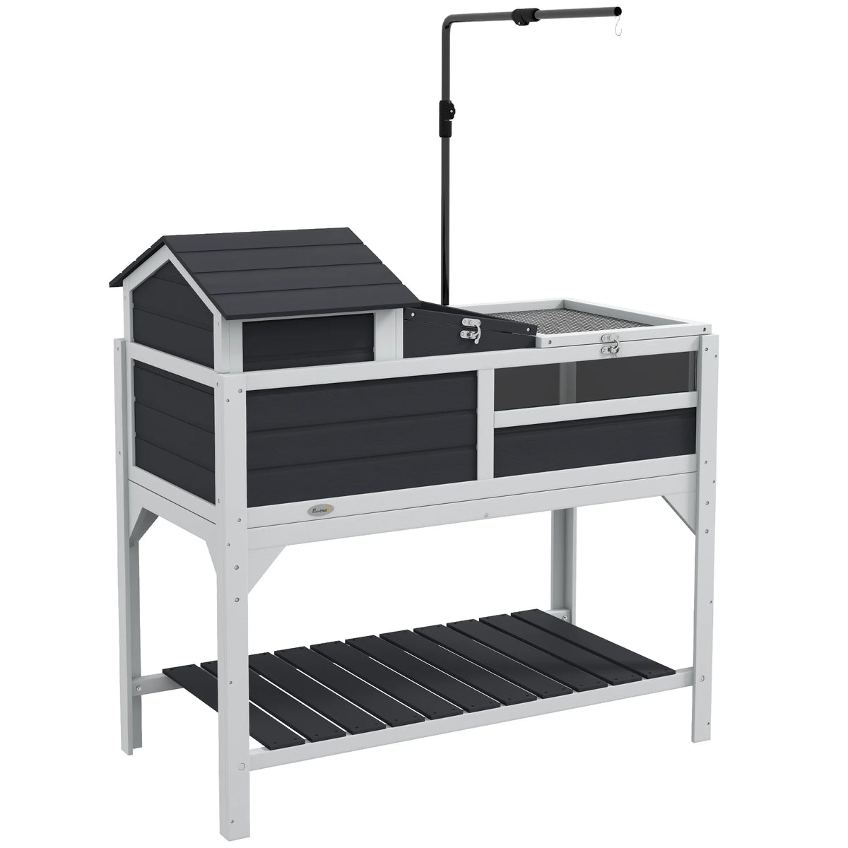 Gray Tortoise Habitat with Adjustable Lamp Holder T902656