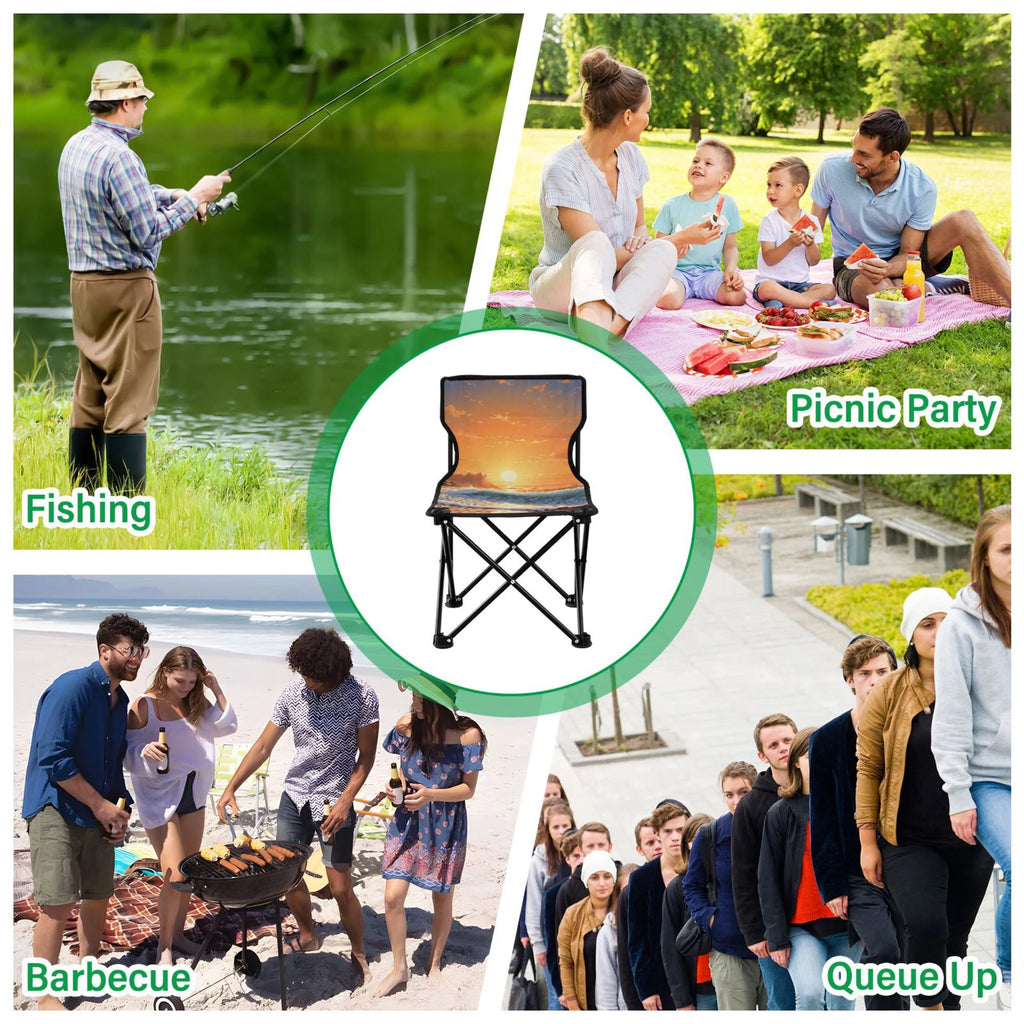 Portable Camping Chair with Carry Bag W42971