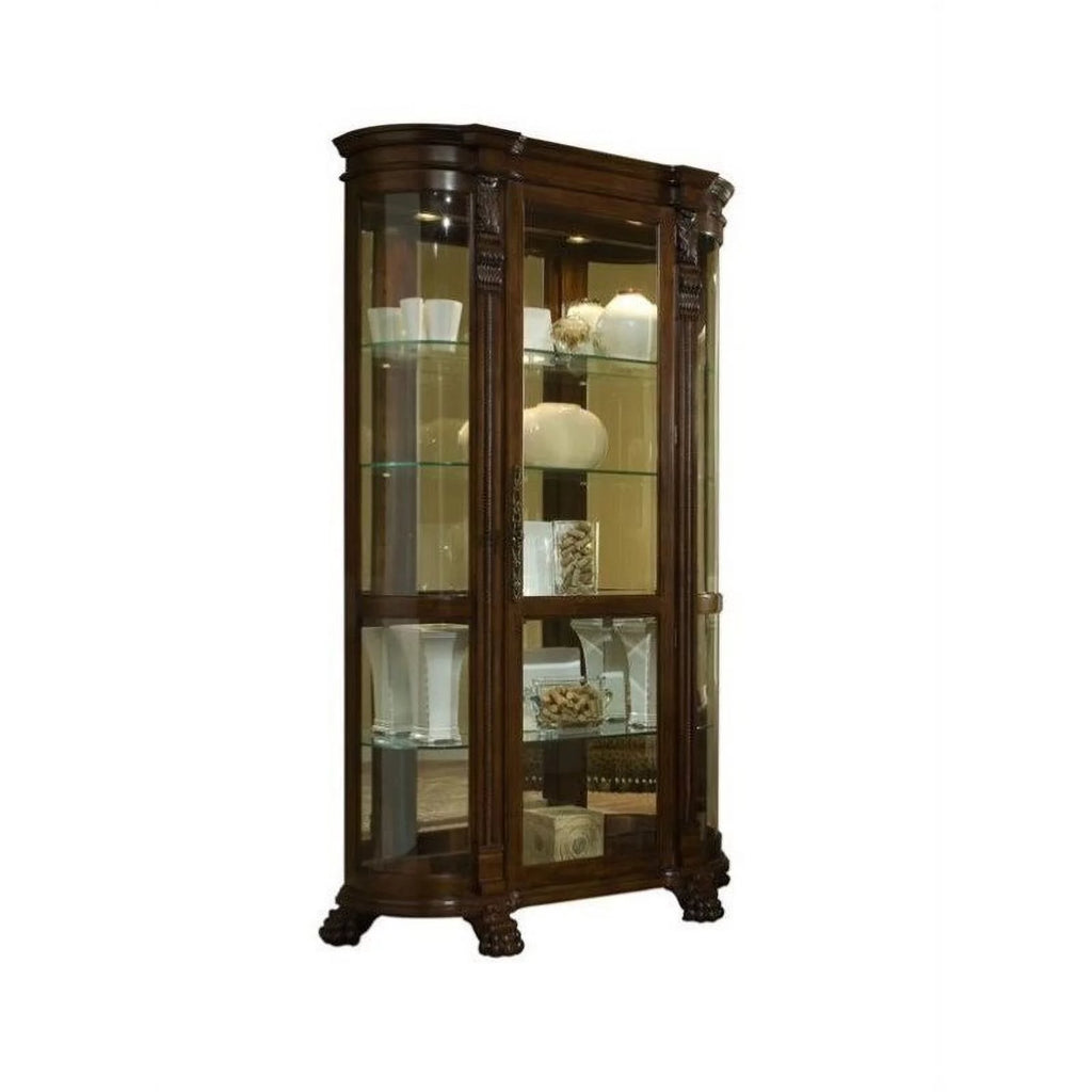 Curved End Curio Cabinet A1267