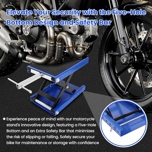 1100 Lbs Steel Motorcycle Scissor Jack Lift Q836