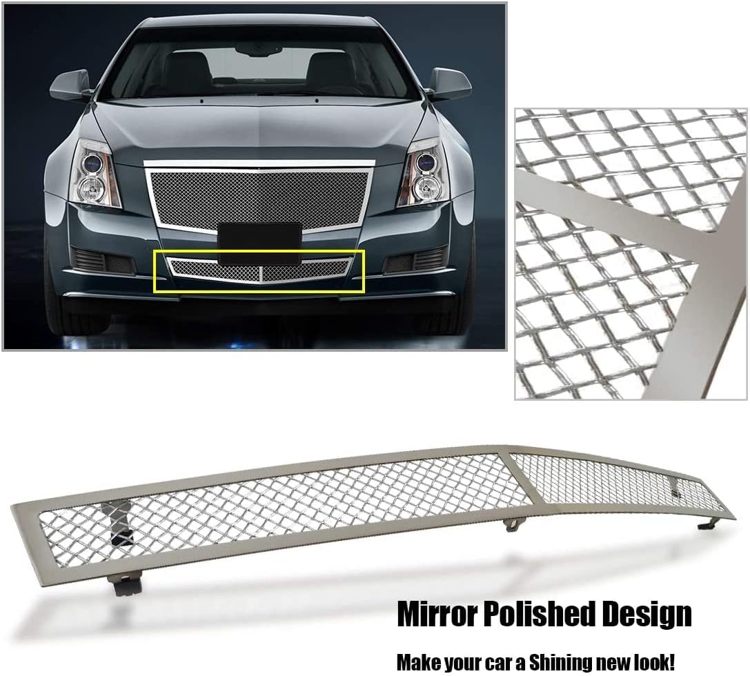 Chrome Stainless Steel Mesh Grille Insert for Cadillac CTS Z50090