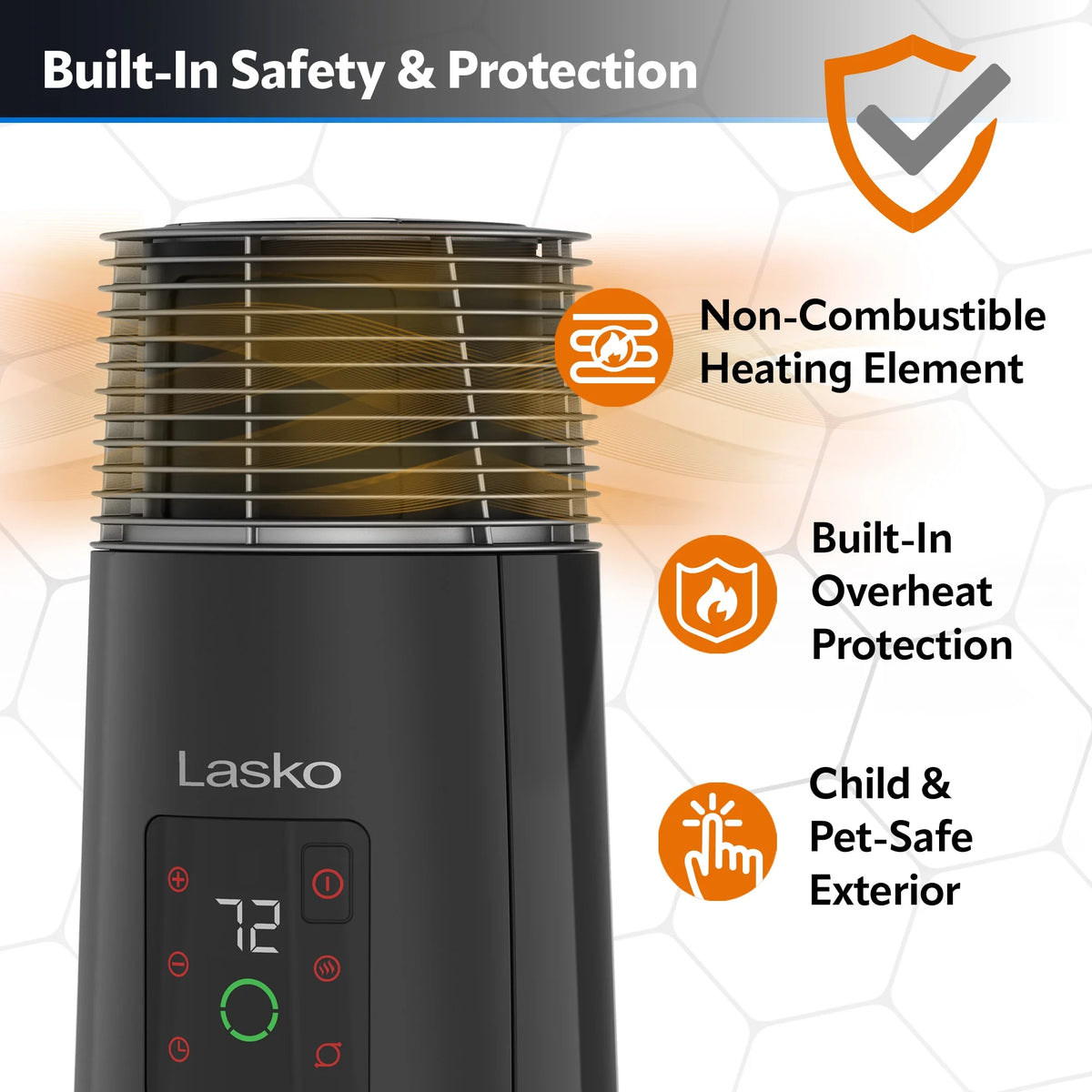 24" 1500W Oscillating Ceramic Space Heater H690
