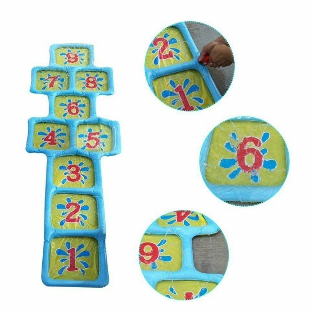 Inflatable Outdoor Hopscotch Sprinkler Mat P333337