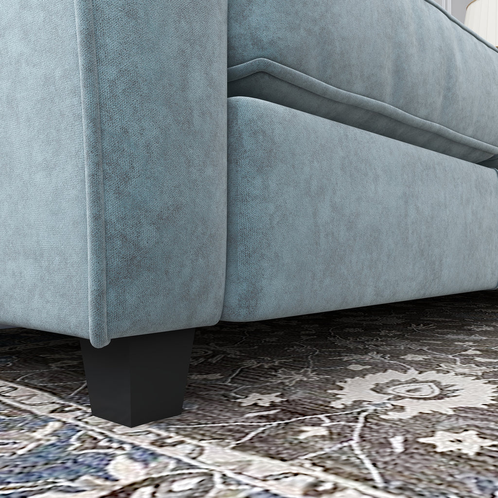 Grey Velvet Loveseat Sofa Covers A17048