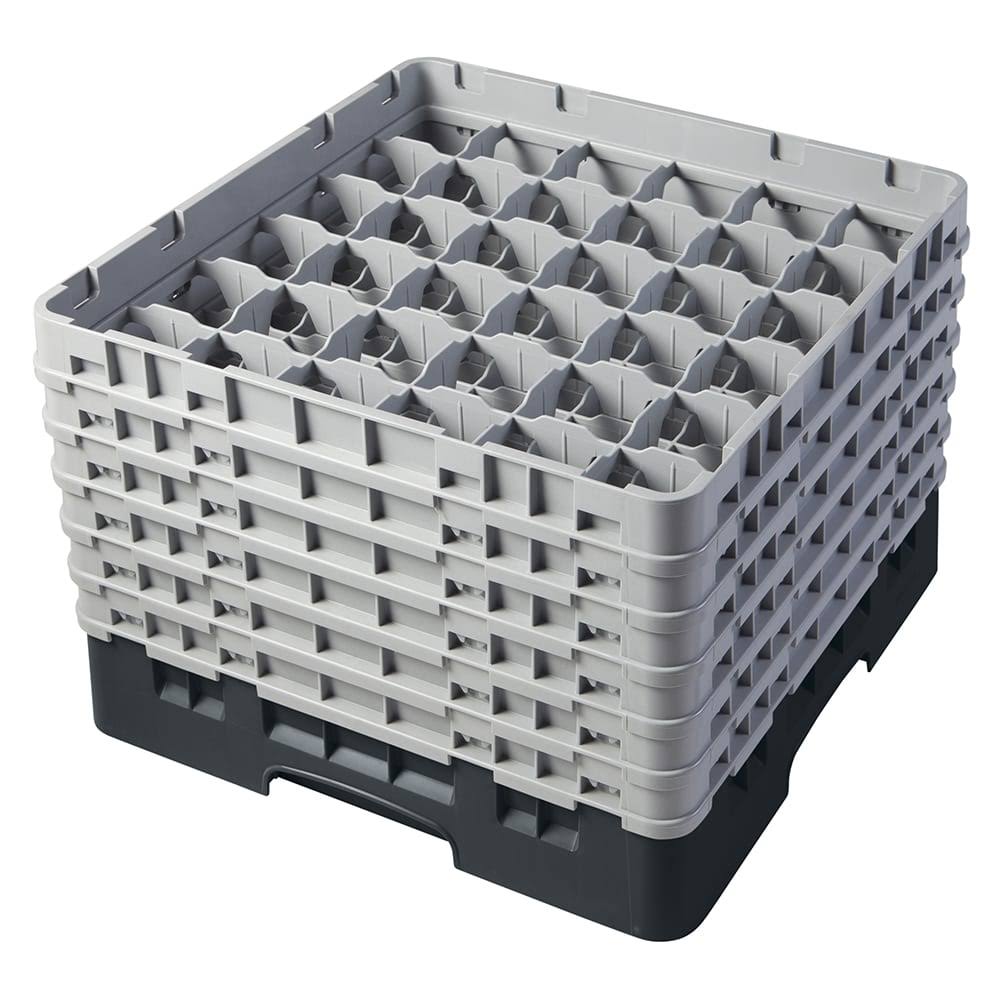 36 Compartment Full Size Glass Rack with 6 Extenders D13374