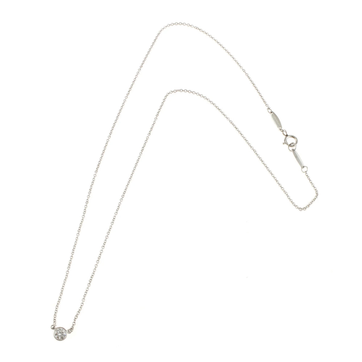 Platinum Necklace By The Yard Diamond A1415