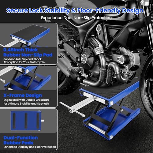 1100 Lbs Steel Motorcycle Scissor Jack Lift Q836