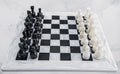 15 Inches Handmade White and Black Weighted Marble Chess Game Set G9220