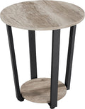 Round 2 Tier Side Table with Storage K1276