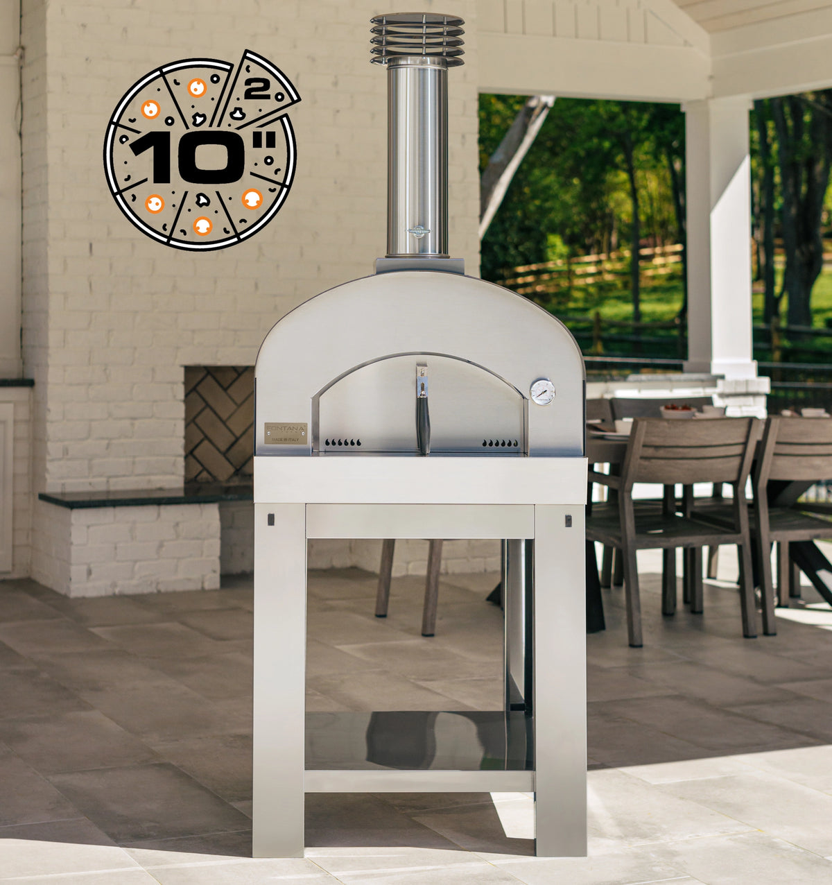 Wood Fired Outdoor Portable Pizza Oven D33210