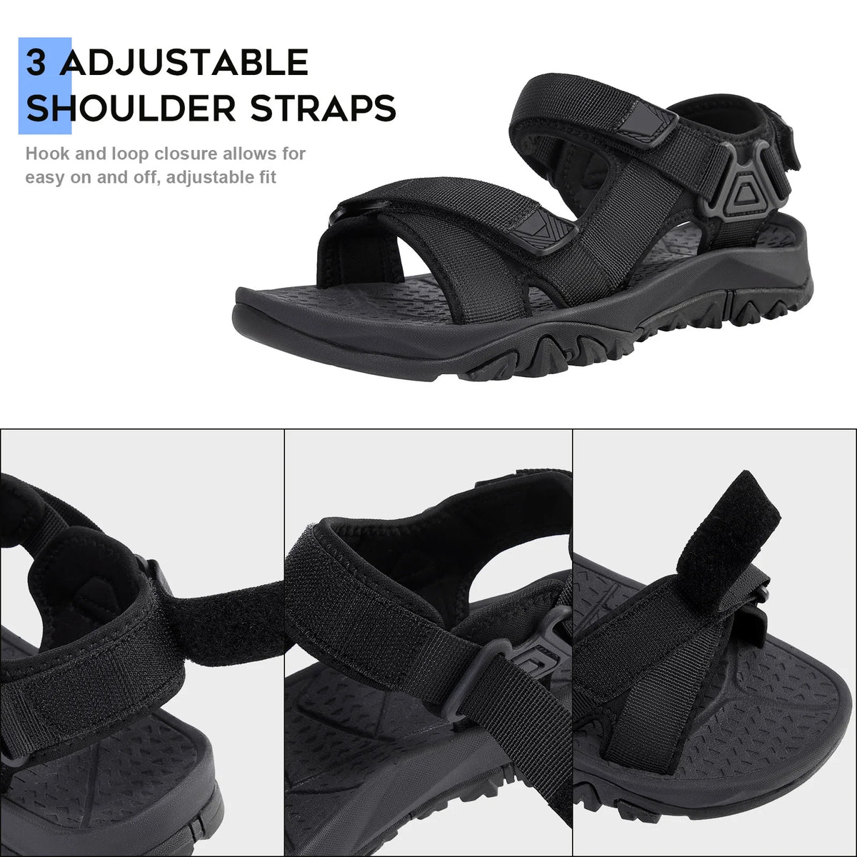 Men's Sport Sandals with Arch Support D658