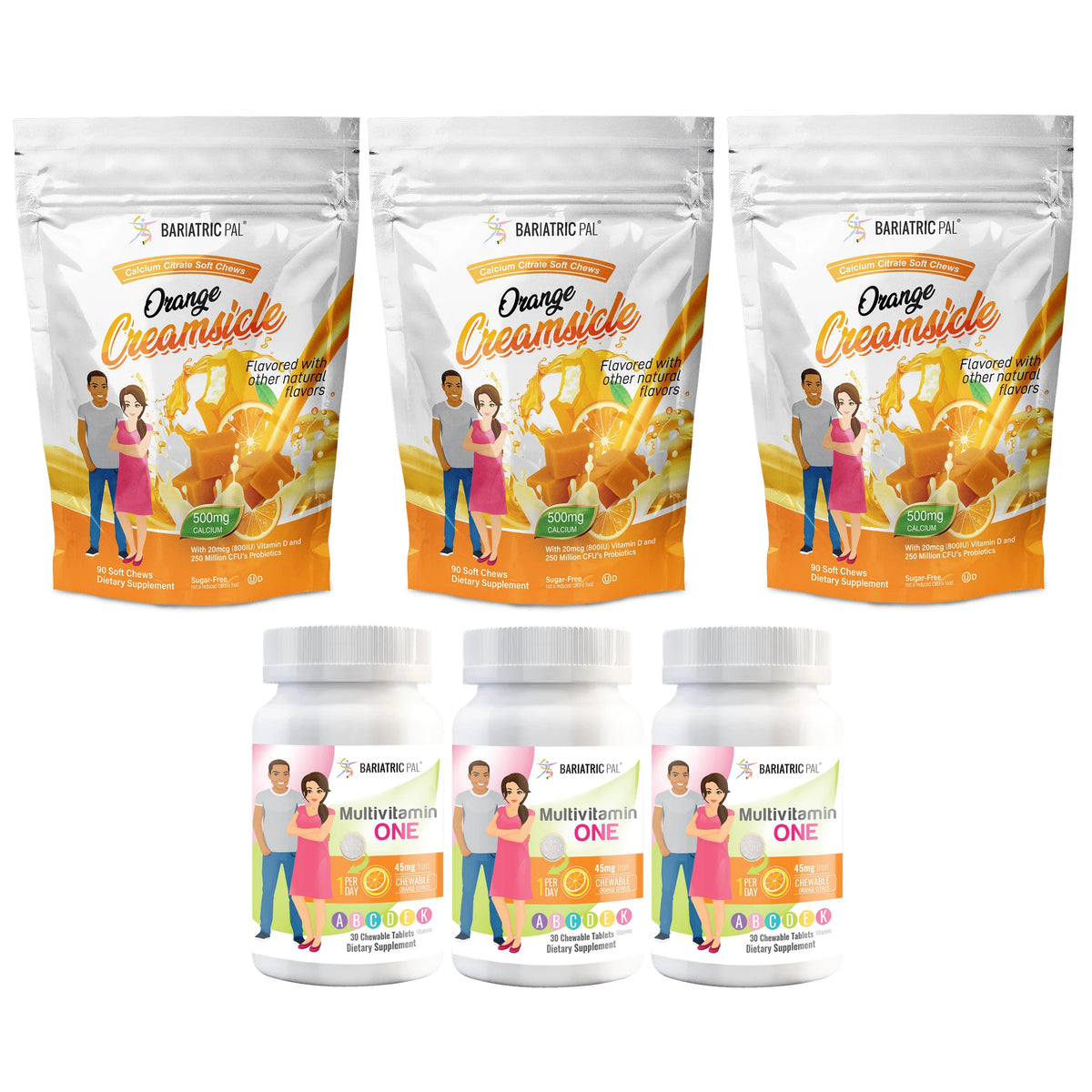 Chewable Bariatric Multivitamin with Iron and Calcium Citrate Soft Chews H320