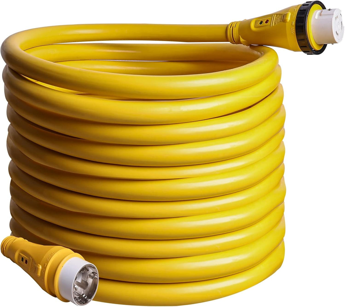 Boat Shore Power Cord Extension 25FT 50 Amp 3 Prong Male to Female STW6/3 Cable S40857