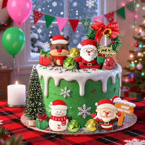 Christmas Cake Topper Decorations I600223