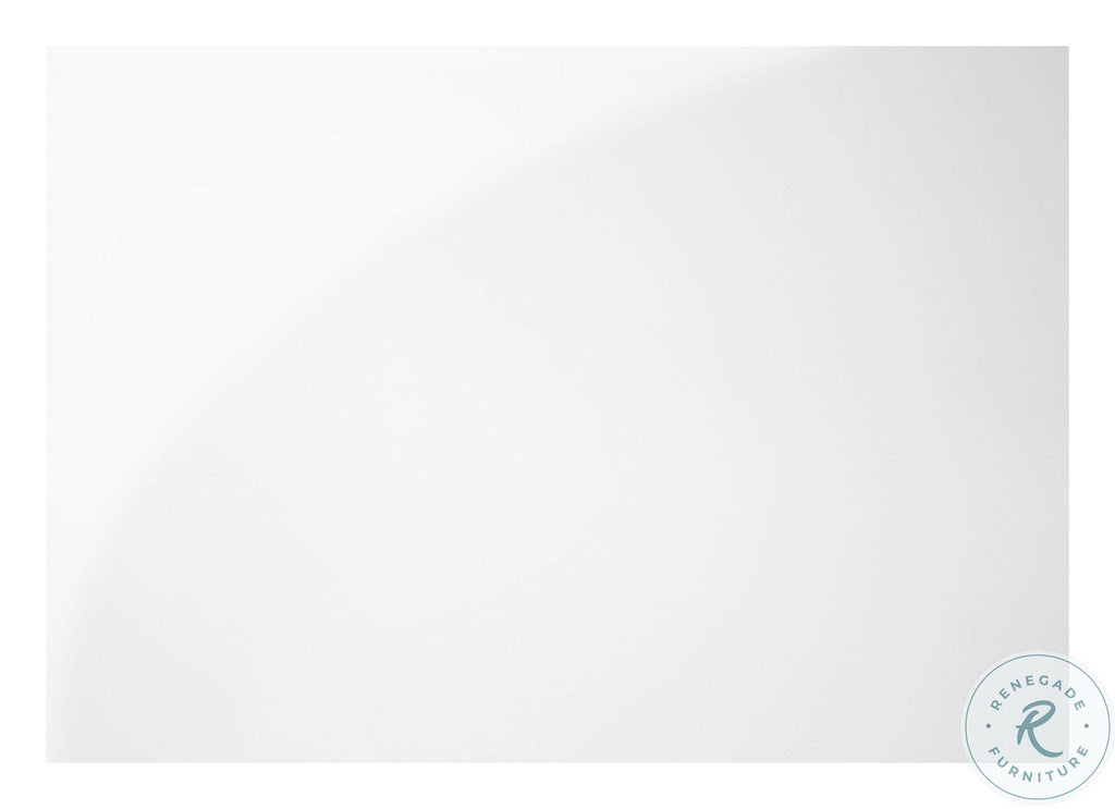 Tempered Glass Bookcase Glossy White S454972