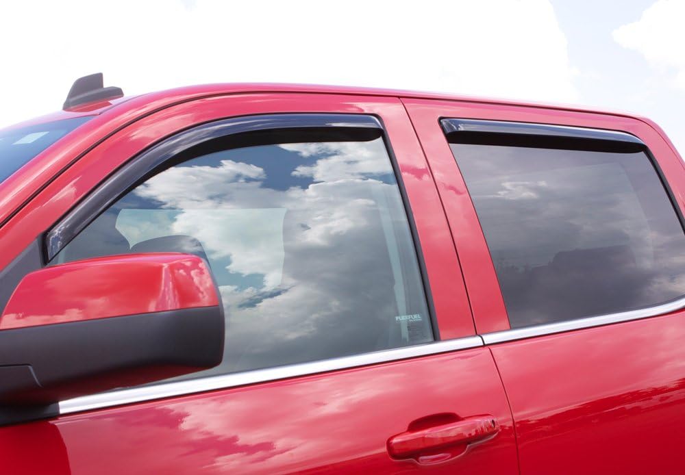4 Piece in-Channel Window Deflector for Chevrolet Silverado/GMC Sierra Crew Cab Pickup M5738