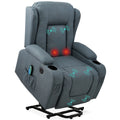 Blue Electric Power Lift Recliner Massage Chair D286