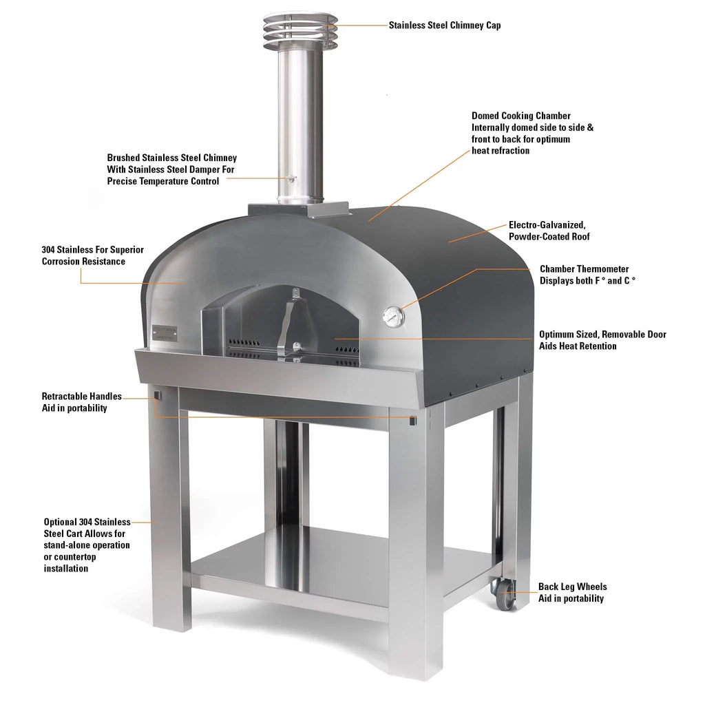 Wood Fired Outdoor Portable Pizza Oven D33210