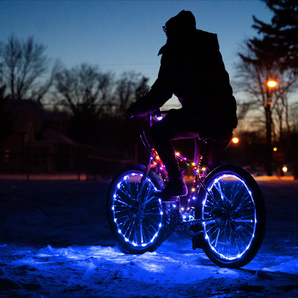 Blue LED Bicycle Wheel Light (2 pack) B313637