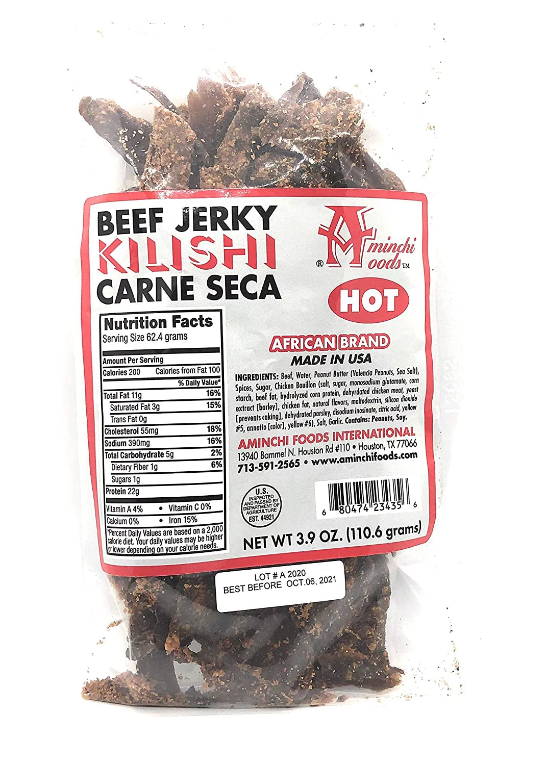 Spicy Beef Jerky Dried Meat Nigerian Snack O63088