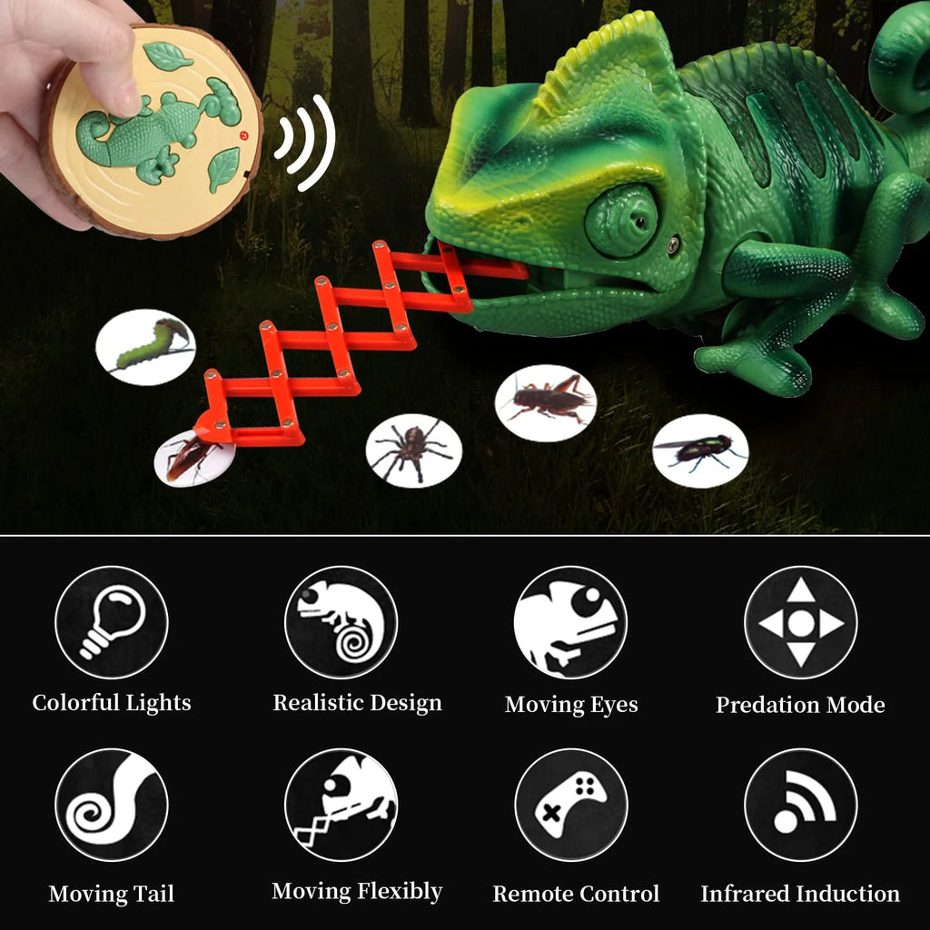 RC Robot Lizard Toys with LED Light Up X773398
