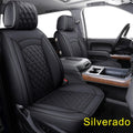 Black & Red Water Proof Faux Leather Seat Covers W353199