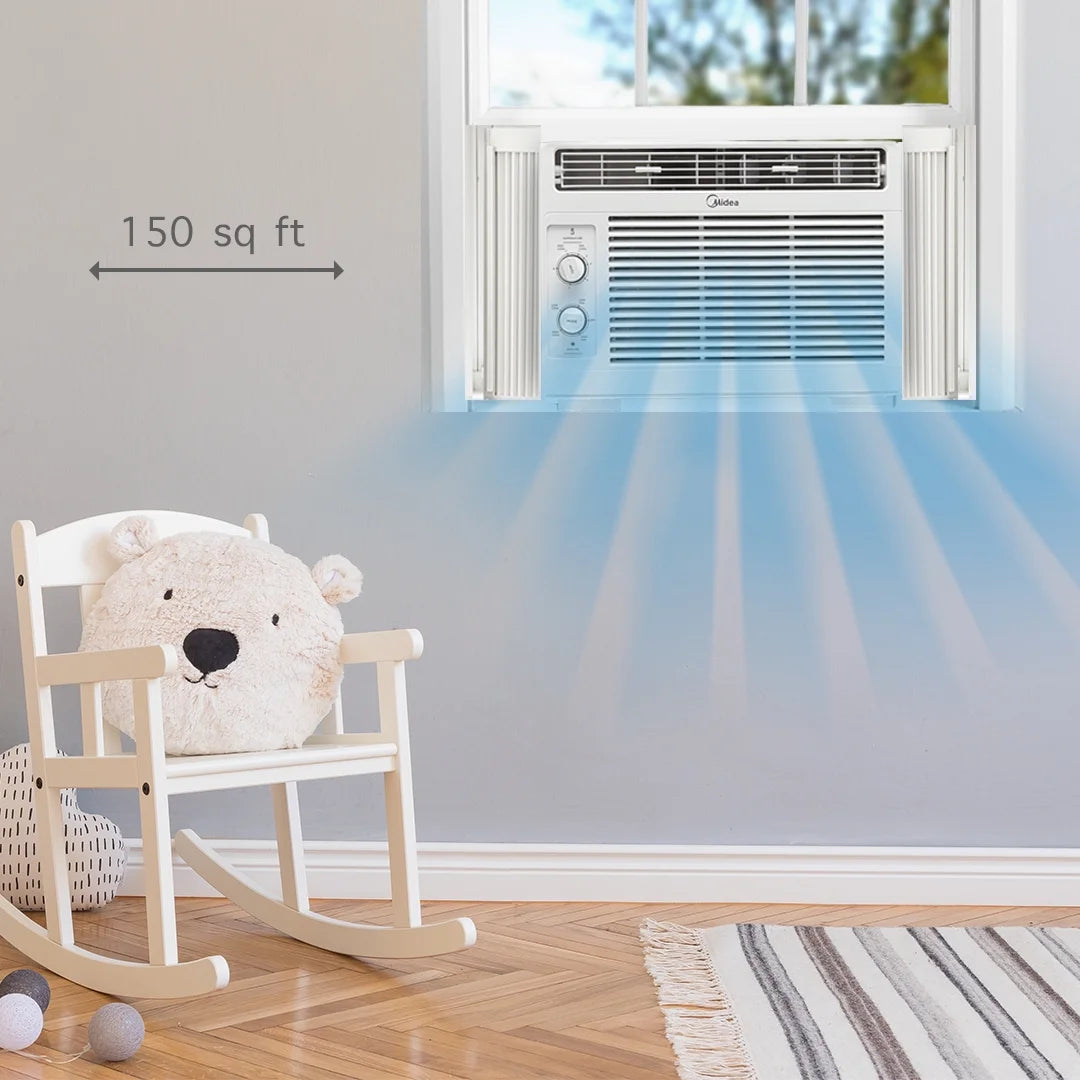 White Mechanical Window Air Conditioner D55193