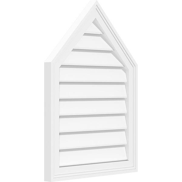 Peaked Top Surface Mount PVC Gable Vent H3997