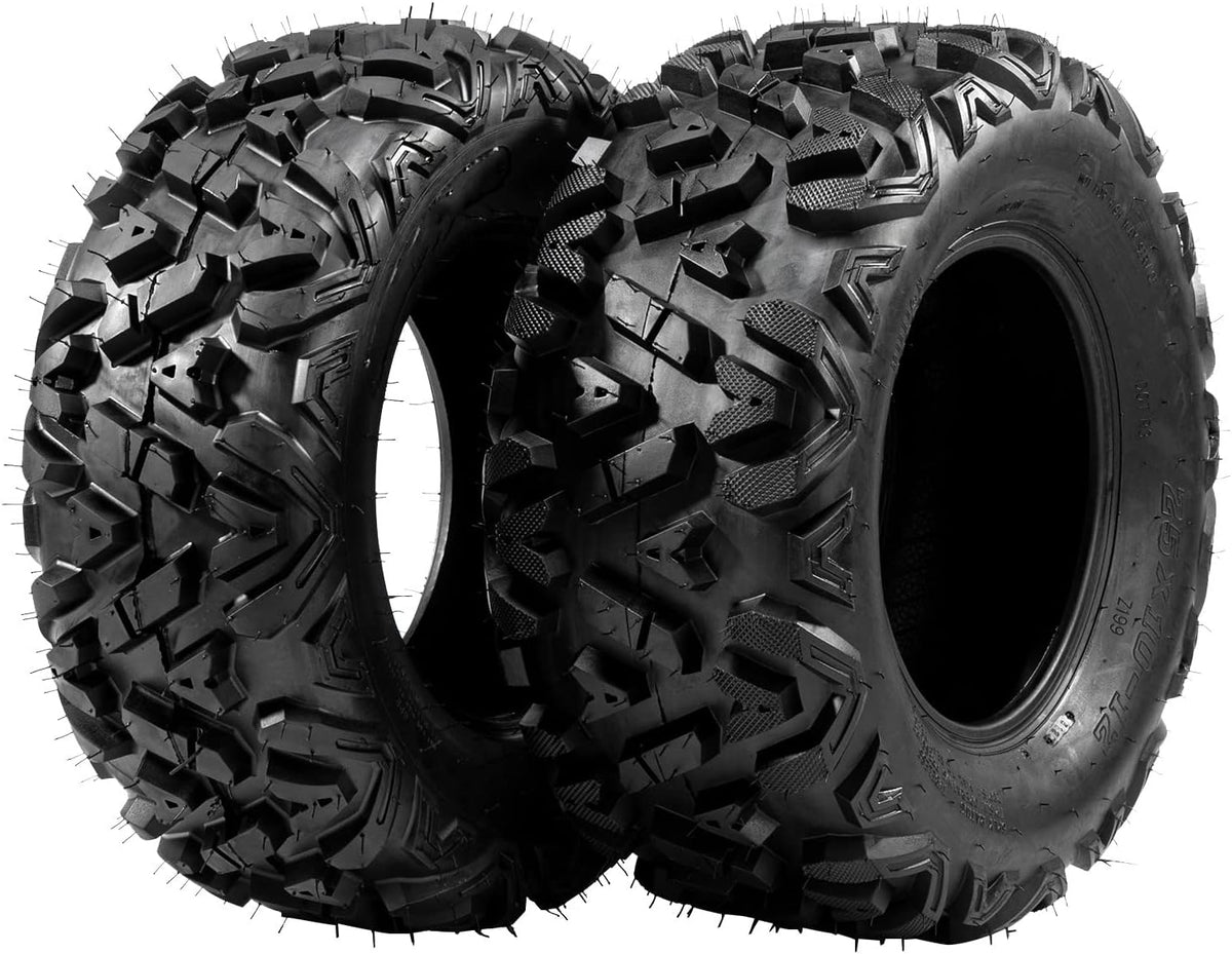 25x10-12 ATV UTV Tubeless 6PR Tires Set of 2 T303