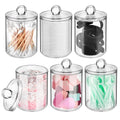6 Pack Clear Plastic Apothecary Jars with Lids X234