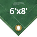12 oz Green Canvas Tarps 6' x 8' W22301