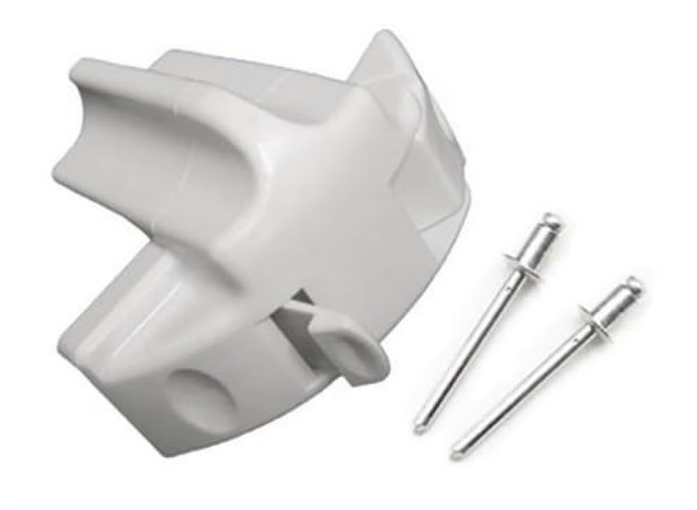 White Storage Lock for Roll-Up Awnings P6733