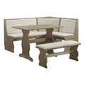 Brown Wood Corner Dining Set N92595