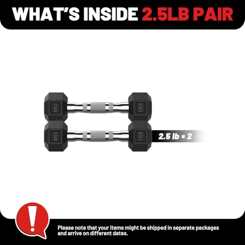 2.5-125lb Rubber Encased Dumbbell Set R191836