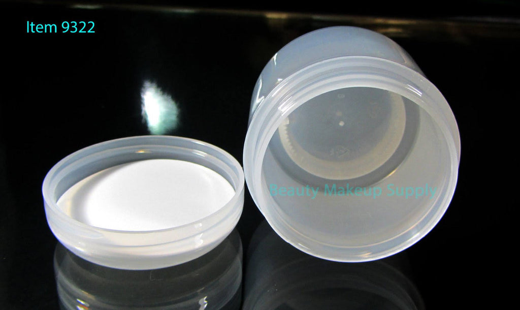 24 Cosmetic Jars Double Wall Plastic Containers with Dome Cap I122