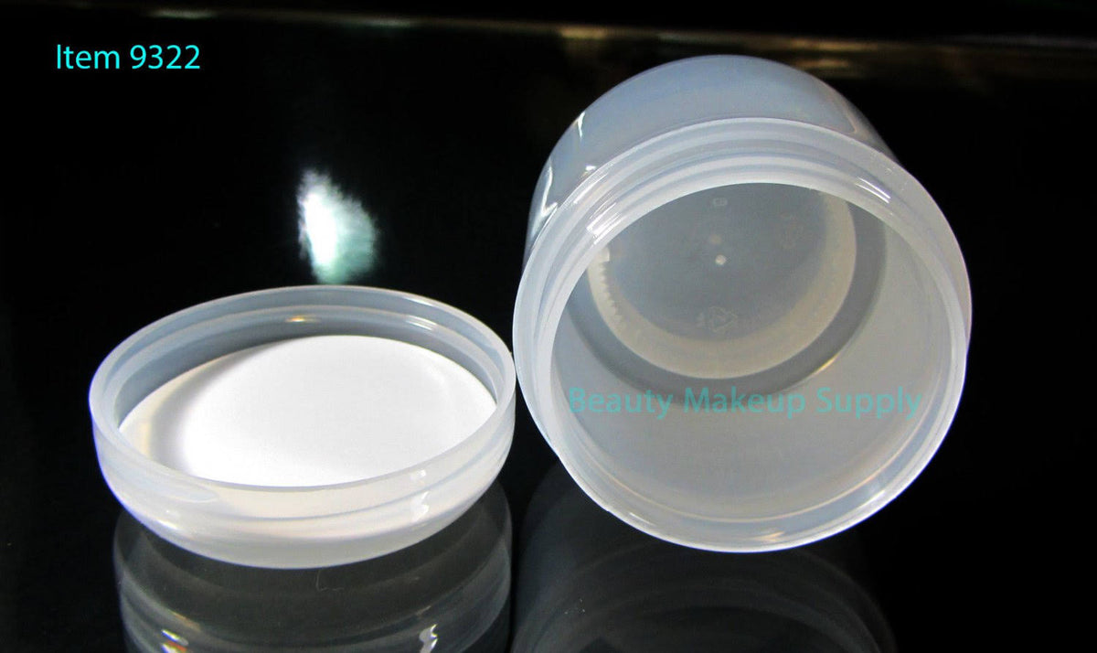 24 Cosmetic Jars Double Wall Plastic Containers with Dome Cap I122