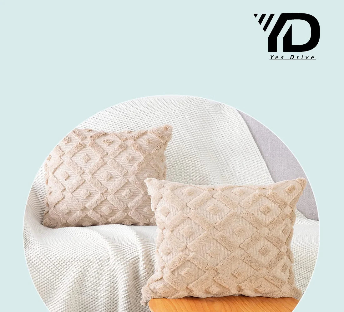 Set of 2 Soft Plush Velvet Decorative Throw Pillow Covers Square Cushion Case J20640